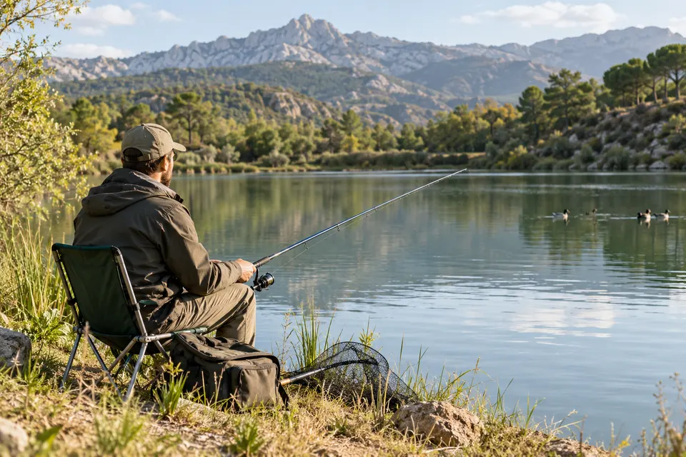 Descubre la emoción de la pesca en los estanques españoles Imagen ilustrativa: Descubre la emoción de la pesca en los estanques españoles